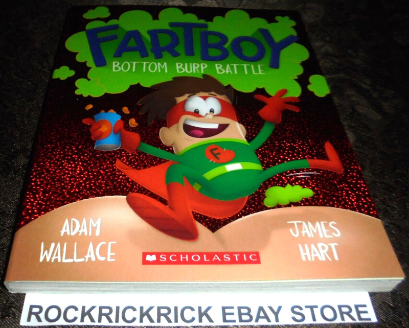 FARTBOY BOTTOM BURP BATTLE BOOK VOL #5 BY ADAM WALLACE 14.5CM X 18.5CM BRAND NEW