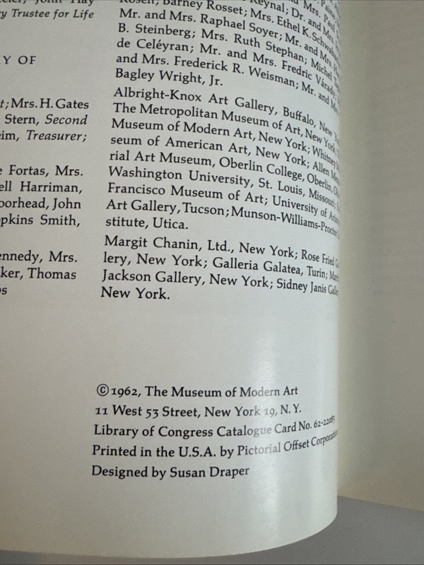 Arshile Gorky The Museum of Modern Art New York 1962 Art Exhibit Catalogue gallery