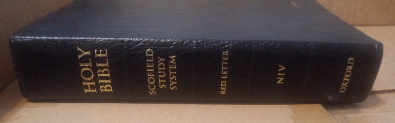 Holy Bible- Scofield Study System -NIV Red Letter- Indexed-Oxford Press -2004