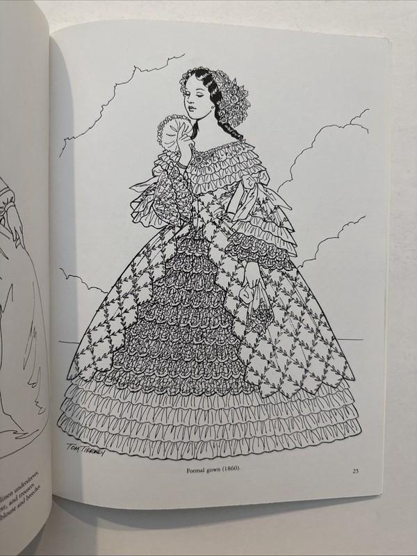 Victorian Fashions Tom Tierney Dover Coloring Book 1997 New Unused Fashion gallery