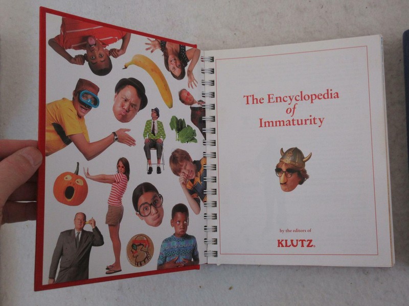 By the Editors of KLUTZ THE ENCYCLOPEDIA OF IMMATURITY Volumes 1 & 2 2007-2009 gallery