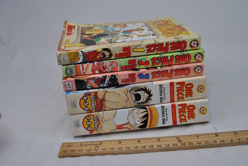 One Piece manga 3 In 1 books and singles , Volume 1-9