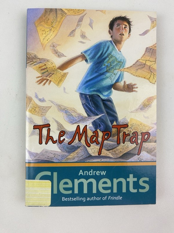 Andrew Clements ~Lot of 2 Paperback Books, “The Map Trap”, “Frindle” gallery
