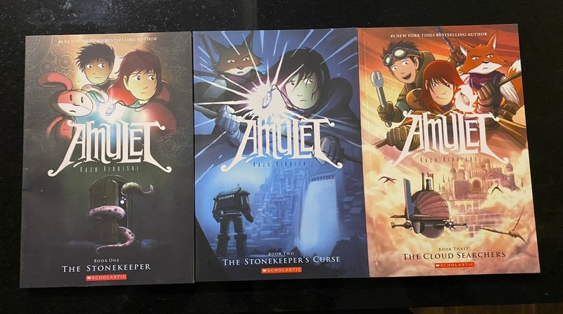 Amulet Books Volumes 1-9 Box Set by Kazu Kibuishi Complete Series Scholastic gallery