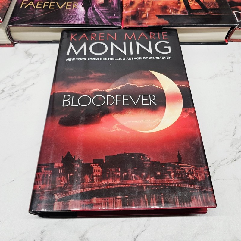 Lot of 9 Out Of 11 ~ HC Hardcover Books ~ Karen Marie Moning ~ FEVER Series gallery