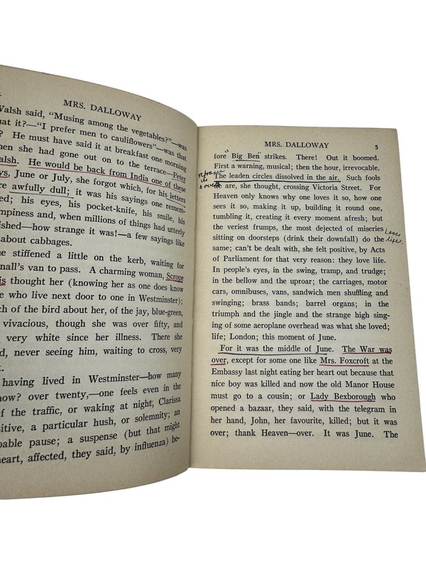 Mrs. Dalloway by Virginia Woolf The Modern Library 1928 Hardcover Vintage Novel gallery