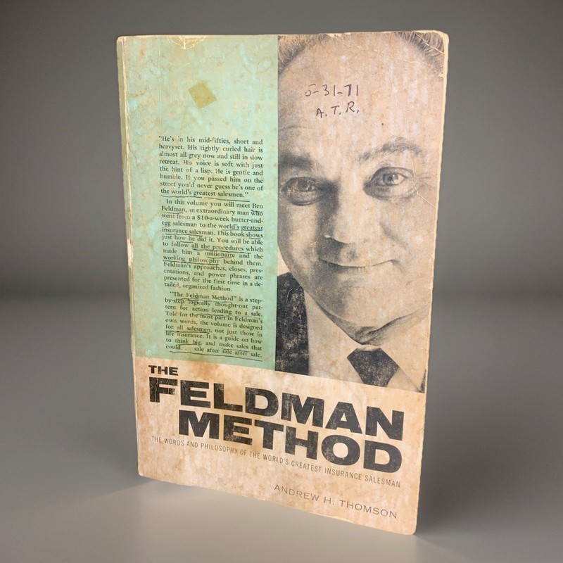 The Feldman Method by Andrew Thomson (Paperback) 1973 Third Printing