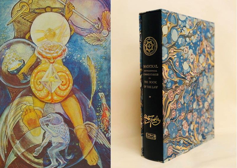 Aleister Crowley Book of The Law complete Commentaries Set : occult rare thelema gallery