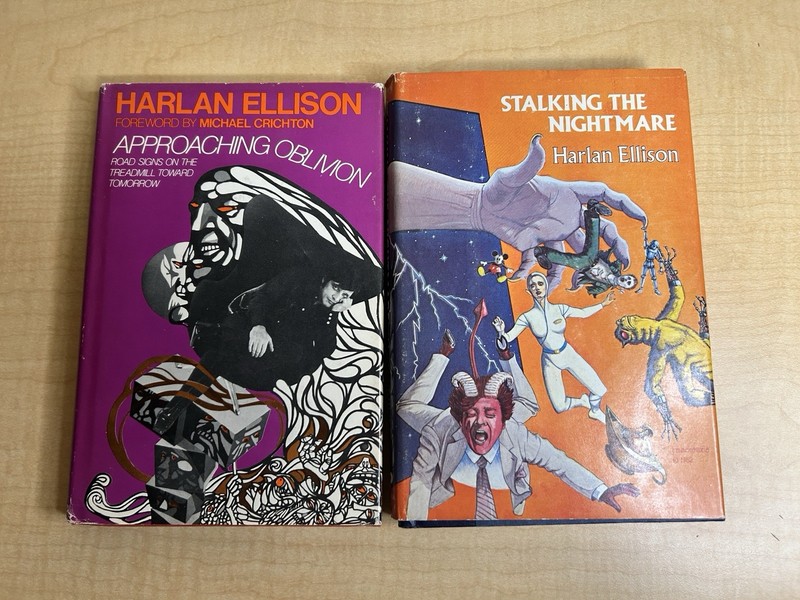 Vtg Harlan Ellison Approaching Oblivion Stalking the Nightmare HC DJ BCE SciFi