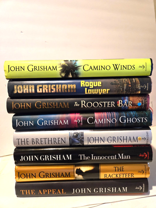 Lot of 8 John Grisham Hardcover Books Legal Thriller Fiction- 1st Edition gallery