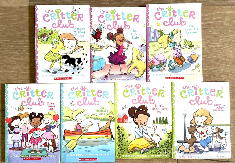 The Critter Club Lot of 7 Children’s Chapter Books by Callie Barkley ~ Animals