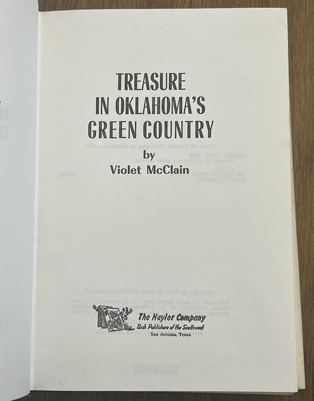 Treasure in Oklahoma's Green Country SIGNED by Violet McClain 1974 HC DJ gallery
