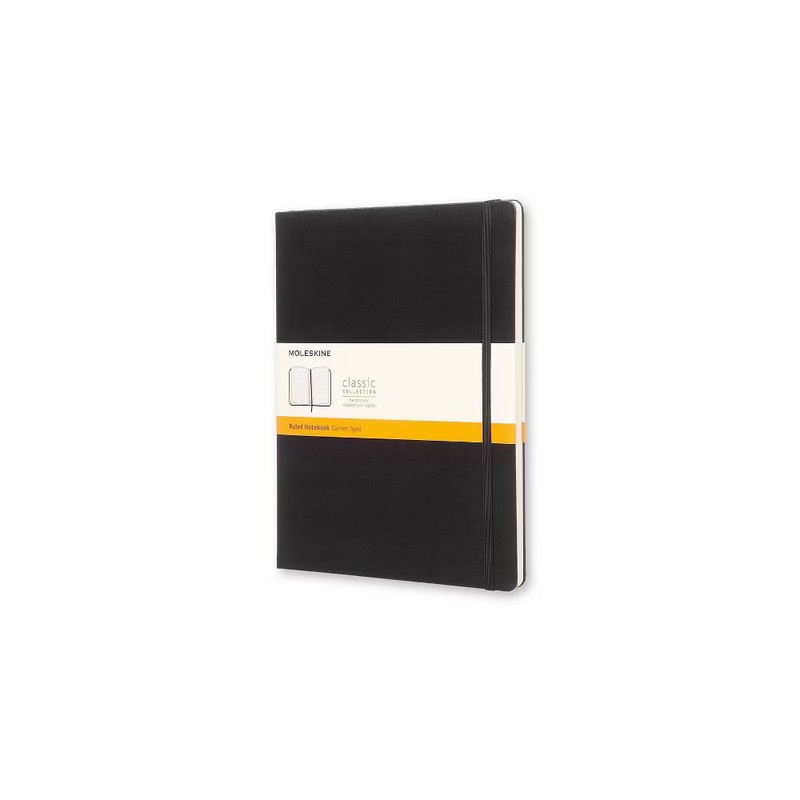 Moleskine 192pg Ruled XL Hard Cover Notebook 7.5″x9.75″ Black