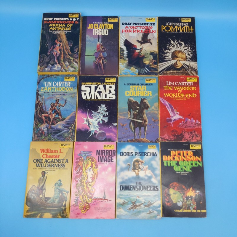 DAW Yellow Spine lot x35 vintage science fiction fantasy Carter Bradley Norton + gallery