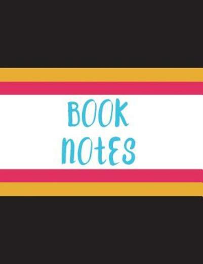 Book Notes: Black Band Cover, 82 Pages, 8 5X11, Glossy