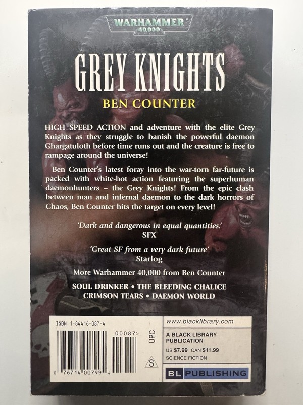 Warhammer 40k Grey Knights Book – Ben Counter | Black Library GrimDark gallery