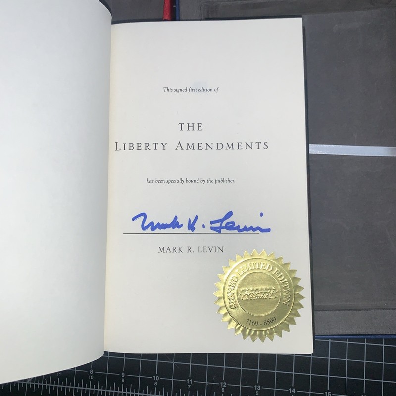 Mark Levin Liberty Amendments Autographed Limited Ed COA Box Set – Signed!!