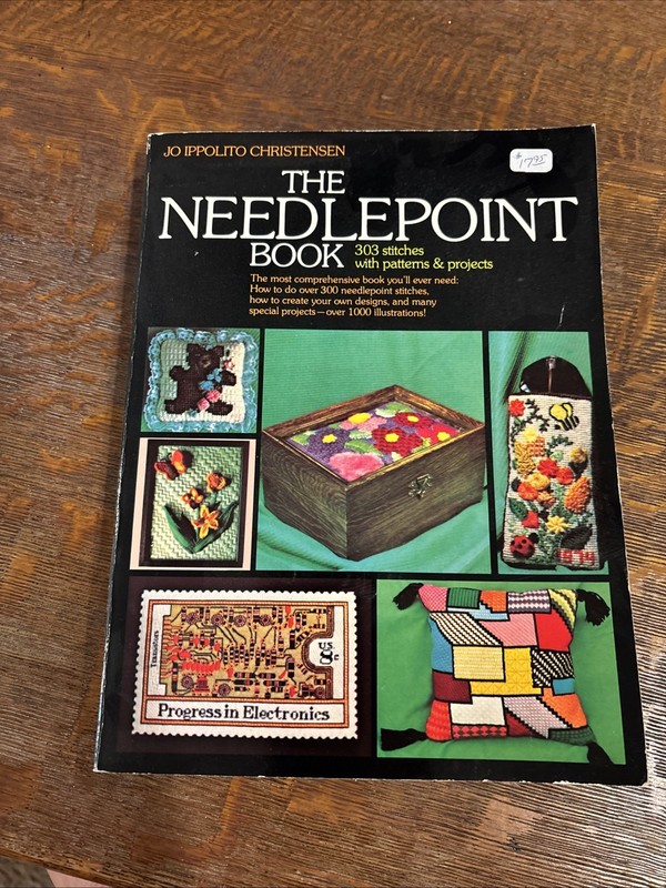 Needlepoint Book:303 Stitches w/ Patterns and Projects by Jo I. Christensen 1986