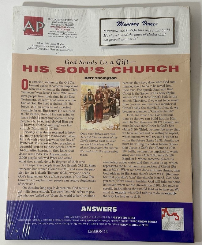 Kid’s Christian Activities Books, Explorer Series Journeys #1,2 Bible Class, VBS gallery