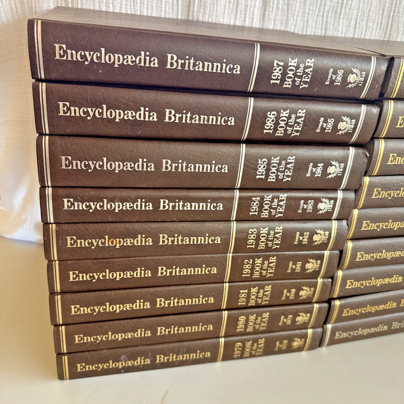Britannica Encyclopedia Book of the Year Pick - Choose your Book 1979-1996 gallery