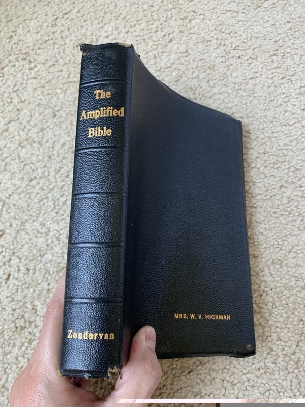The Amplified Bible AMPC – 1965 Edition 4th Printing – Zondervan Leather