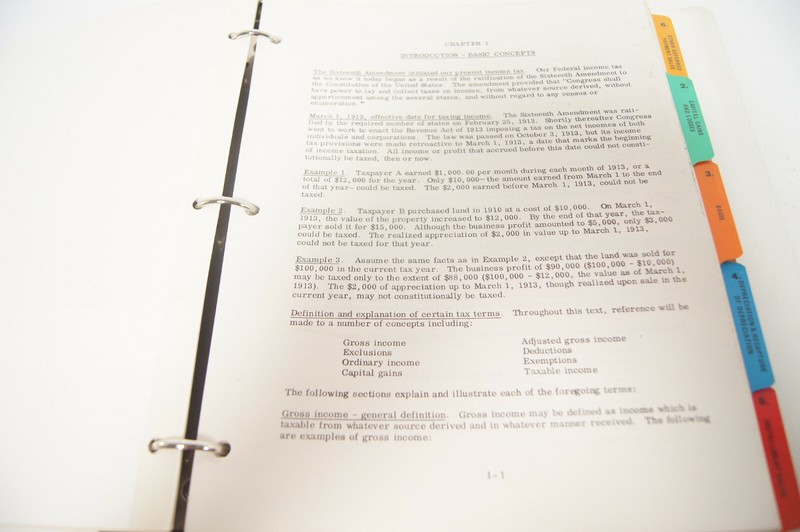 Income Tax Factors of Real Estate Investment Abraham Green 3 Ring Binder Book gallery