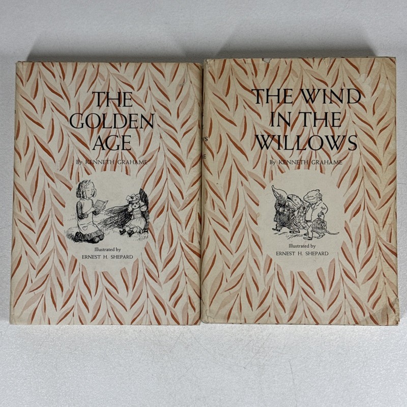 Kenneth Grahame LOT of 2 Wind in the Wi1lows Golden Age Illustrated Scribners HC