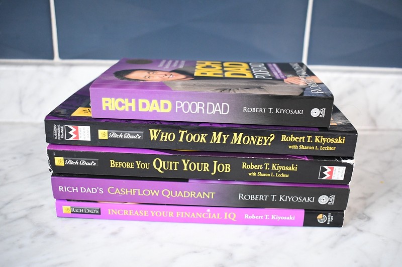 Personal Finance 5 Book Lot Real Estate Robert Kiyosaki Rich Dad