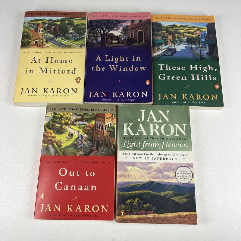 Jan Karon THE MITFORD YEARS LOT of 5 Volumes 1-4 PLUS 9 Penguin gallery