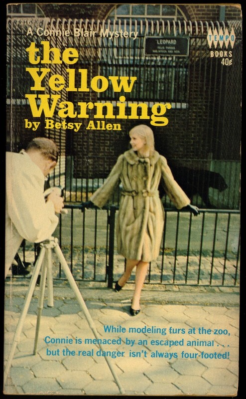 The Yellow Warning: A Connie Blair Mystery by Betsy Allen / Tempo Books (1966)