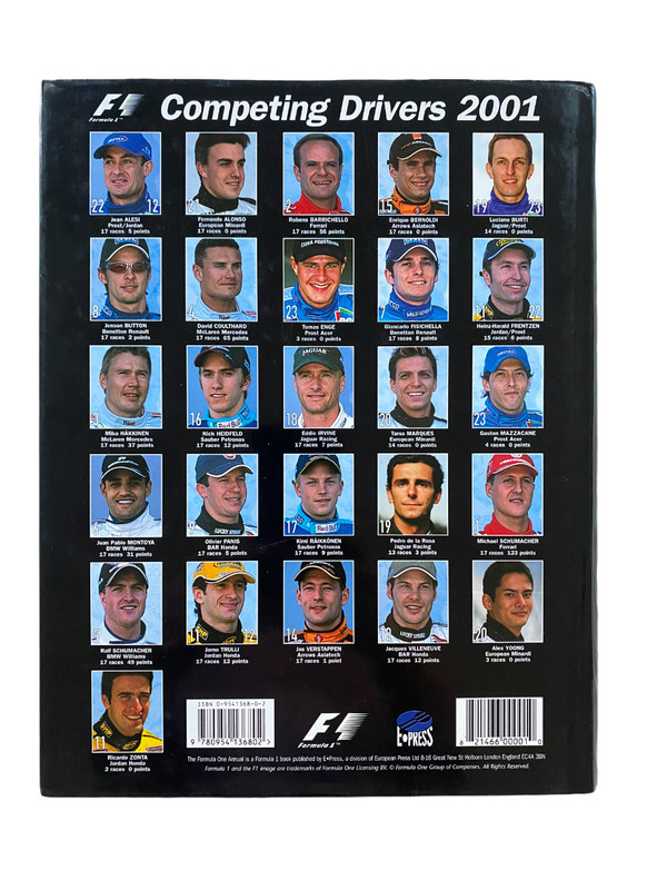 The Official 2001-2002 Formula One Record Book edited by Nigel Mansell Hardcover gallery