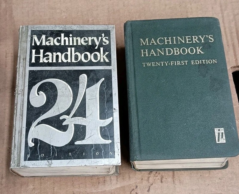 (2) MACHINERY'S HANDBOOKS 21st & 24th EDITION
