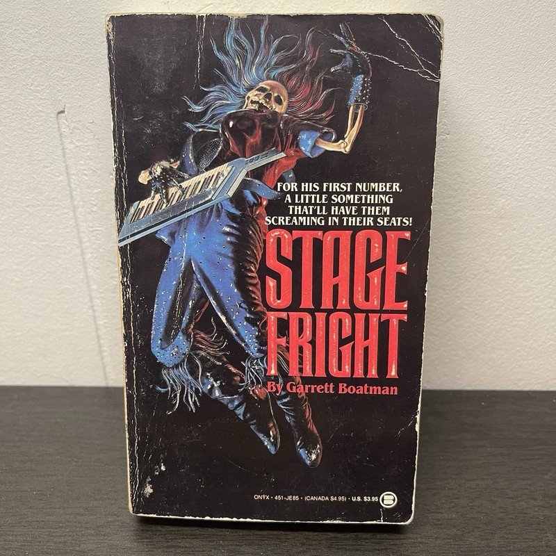 Stage Fright By Garrett Boatman – Vintage Horror Paperback Book – 1st Edition