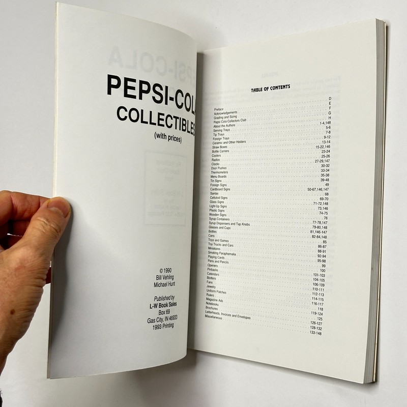 Memorabilia Guide "Pepsi-Cola Collectibles, Vol 1-3" Vehling & Hunt (1990-94) gallery