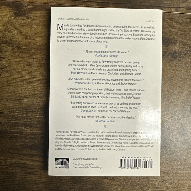 First Edition: Blue Covenant By Maude Barlow gallery
