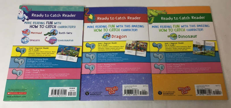 Lot of 6 Stories in 3 Books - How to Catch Series Books by Adam Wallace LEVEL 1 gallery