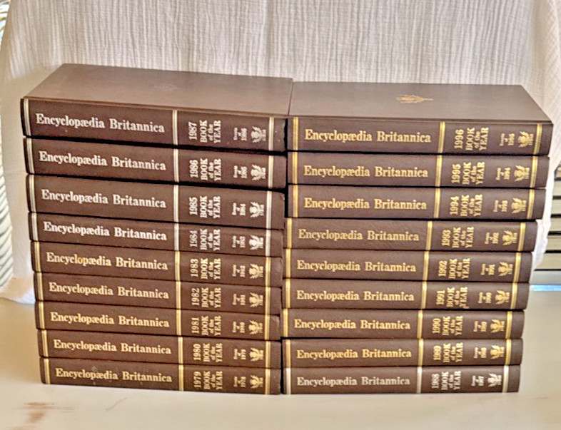 Britannica Encyclopedia Book of the Year Pick - Choose your Book 1979-1996 gallery