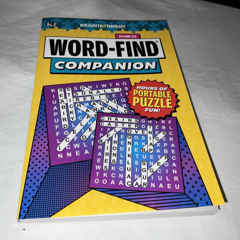 KAPPA Word-Find Braintainment Volume 358 Pages 129 W/ 58 Puzzles Large Print NEW