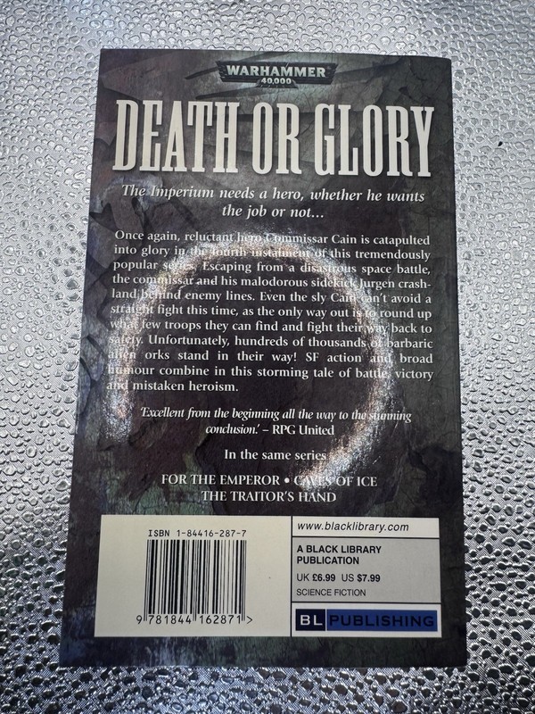 DEATH OR GLORY Sandy Mitchell (2006) Games Workshop Warhammer 40K Black Library gallery