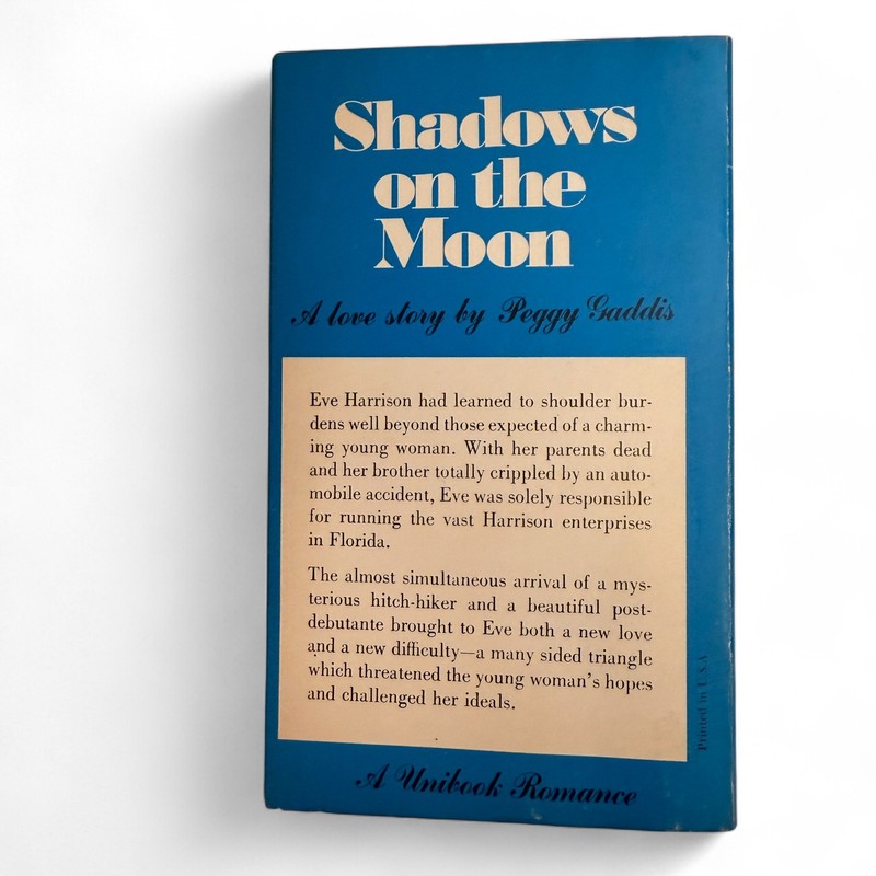 Shadows on the Moon Peggy Gaddis Unibook Romance Vintage Paperback 95c gallery