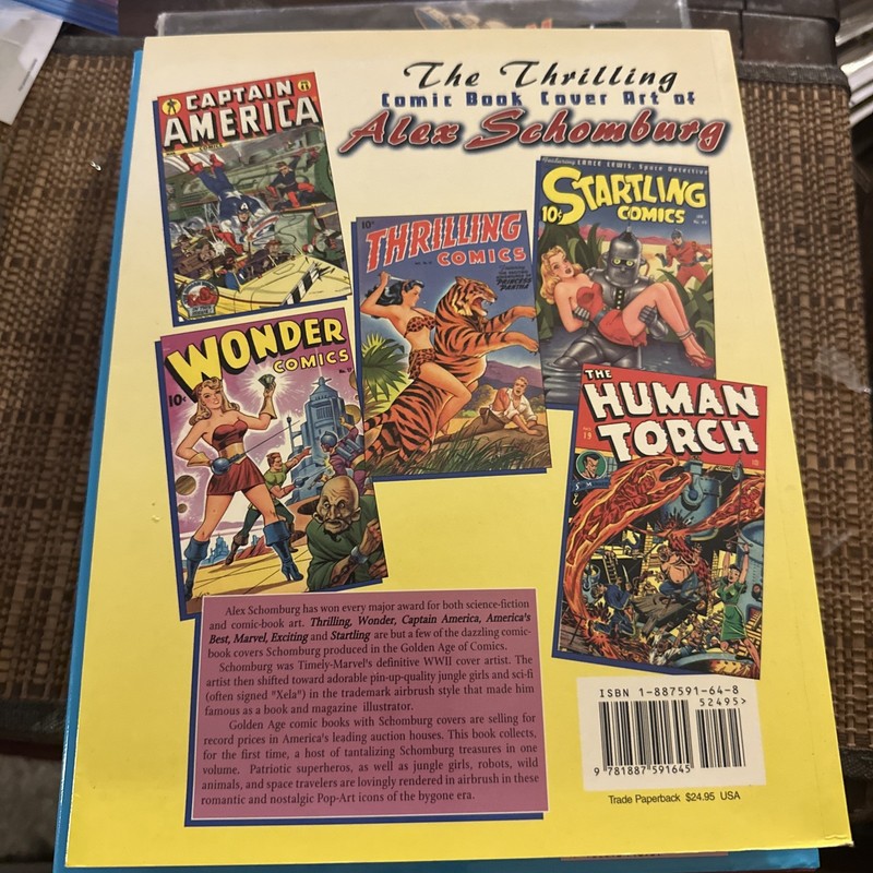 THE THRILLING COMIC BOOK COVER ART OF ALEX SCHOMBURG 1st Ed UNREAD NM gallery