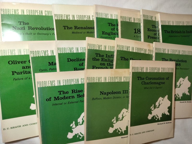 Problems in European Civilization History Books Heath & Company LOT of 15