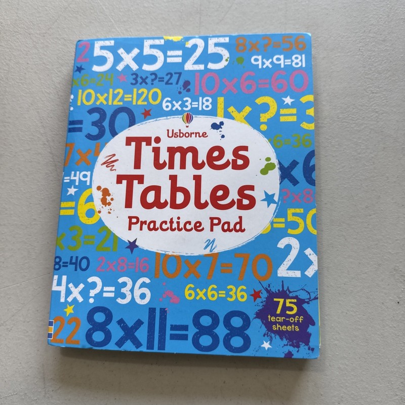 Times Tables Practice Pad (Tear-Off Pads) by Kirsteen Robson Book The Fast Free