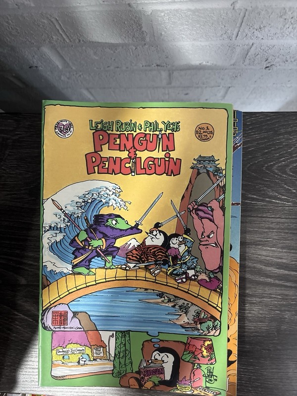 Leigh Rubin & Phil Yeh Penguin & Pencilguin Illustrated Paperback Comic Book