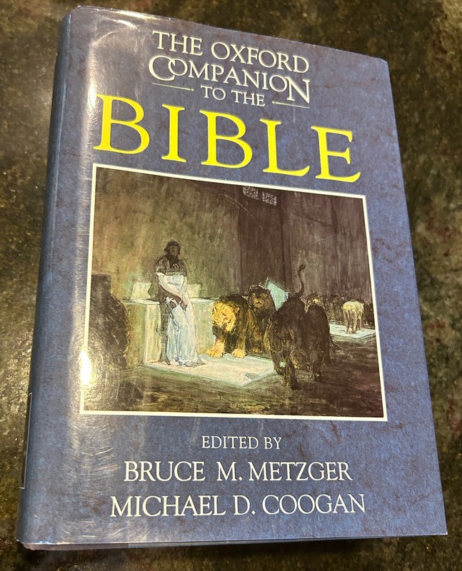 OXFORD COMPANION to the BIBLE Ed by BRUCE METZGER 870 pages HARDBOUND