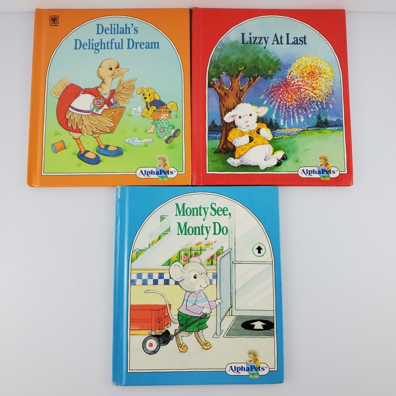 Lot of 3 Alphapets D L M Delilahs Delightful Dream, Lizzy at Last, Monty See Do